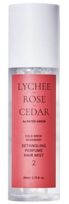 Парфумований міст для волосся лічі-троянда-кедр Rated Green Detangling Perfume Hair Mist Lychee-Rose-Cedar, 80 мл 11095 фото