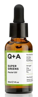 Мультивітамінна олія для обличчя Q+A Super Greens Facial Oil, 30 мл 10031 фото