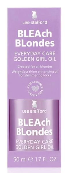 Живильна олія для освітленого волосся Lee Stafford Bleach Blondes Golden Girl Oil, 50 мл 9855 фото