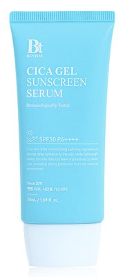 Увлажняющая солнцезащитная крем-сыворотка с центелой Benton Cica Gel Sunscreen Serum SPF50+ PA++++, 50 мл 11173 фото