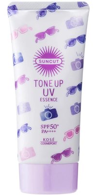 Сонцезахисна есенція з корекцією кольору обличчя Kose Suncut Tone Up UV Essence SPF50+ PA++++, 80 мл 10566 фото