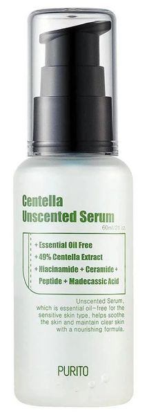 Сироватка з екстрактом центелли без олій Purito Seoul Wonder Releaf Centella Serum Unscented, 60 мл 10328 фото