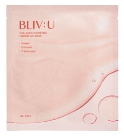 Гелева маска з колагеном Bliv:U Collagen Bouncing Firming Gel Mask Sheet, 30 мл 11303 фото