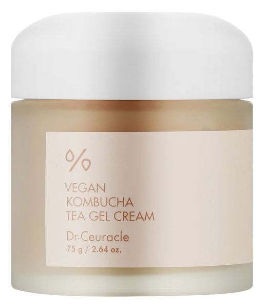 Веганський крем-гель з екстрактом комбучі Dr.Ceuracle Vegan Kombucha Tea Gel Cream, 75 г 10598 фото