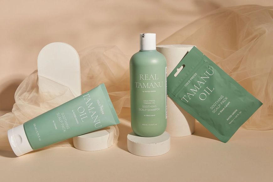 Успокаивающий шампунь для волос с маслом тамана Rated Green Real Tamanu Soothing Scalp Shampoo, 400 мл 10752 фото