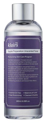 Зволожуючий тонік без аромату Dear, Klairs Supple Preparation Unscented Toner, 180 мл 10452 фото