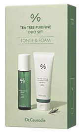 Набір засобів з чайним деревом (тонер + пінка для вмивання) Dr.Ceuracle Tea Tree Purifine Duo Set, 2 в 1 11348 фото