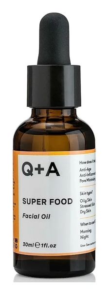 Мультивітамінна олія для обличчя Q+A Super Food Facial Oil, 30 мл 9813 фото