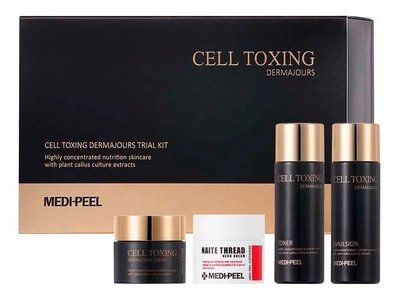 Антивіковий набір мініатюр для обличчя та шиї Medi-Peel Cell Toxing Dermajours Trial Kit, 4 шт 10811 фото