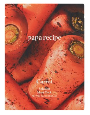Тканинна маска з екстрактом моркви Papa Recipe Carrot Mask Sheet, 25 мл 11027 фото