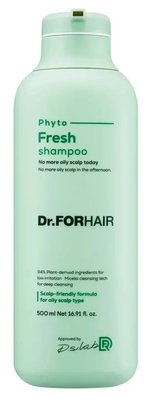 Мицеллярный шампунь для жирной кожи головы Dr.Forhair Phyto Fresh Shampoo, 500 мл 10762 фото