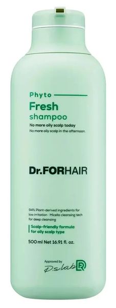 Міцелярний шампунь для жирної шкіри голови Dr.Forhair Phyto Fresh Shampoo, 500 мл 10762 фото