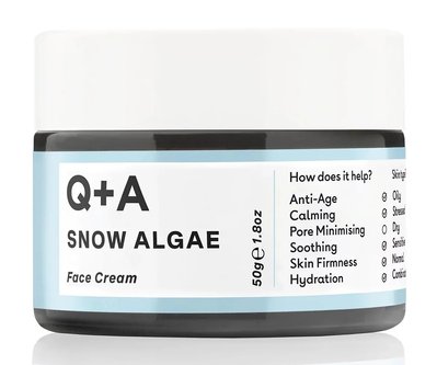 Крем для обличчя зі сніжною водорістю Q+A Snow Algae Intensive Face Cream, 50 г 9816 фото