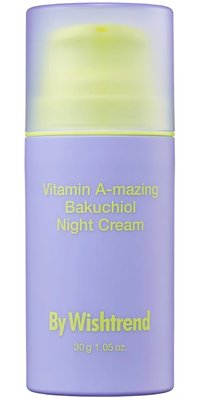 Нічний крем з ретинолом та бакучіолом By Wishtrend Vitamin A-mazing Bakuchiol Night Cream, 30 гр 10085 фото