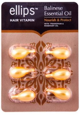 Капсули для волосся з маслом Плюмерії та Рoзмapинy Ellips Hair Vitamin Bali, 6 шт х 1 мл 539 фото