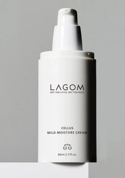 Зволожуючий легкий крем на ламелярній емульсії LAGOM Cellus Mild Moisture Cream, 80 мл 10824 фото