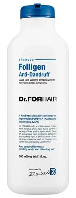 Шампунь против перхоти для ослабленных волос Dr.Forhair Folligen Anti-Dandruff Shampoo, 500 мл 10765 фото