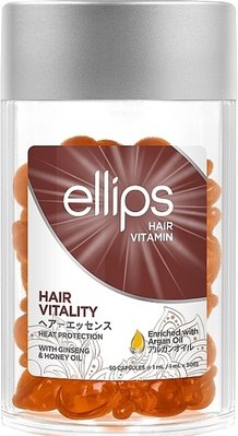 Витамины для волос "Здоровье волос" с женьшенем и медом Ellips Hair Vitamin Hair Vitality With Ginseng & Honey Oil, 50x1 мл 11147 фото
