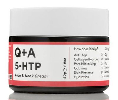 Крем для обличчя та шиї Q+A 5-HTP Face & Neck Cream, 50 г 9818 фото