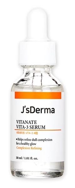 Сироватка для вирівнювання тону шкіри з ніацинамідом J’sDerma Vitanate VITA-3 Serum, 30 мл 9987 фото