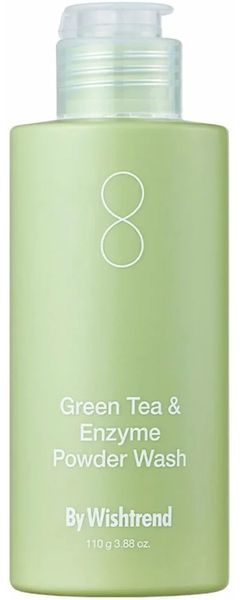 Ензимна пудра з ароматом матчі By Wishtrend Green Tea & Enzyme Powder Wash, 110 гр 10173 фото