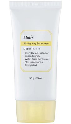 Сонцезахисний крем Dear, Klairs All-day Airy Sunscreen SPF 50+ PA++++, 50 мл 10175 фото