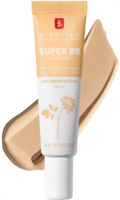 Тонуючий Супер BB крем для обличчя Erborian Super BB Cream, 15 мл (Nude) 10691 фото