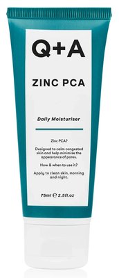 Увлажняющий крем для лица Q+A Zinc PCA Daily Moisturiser, 75 мл 10425 фото