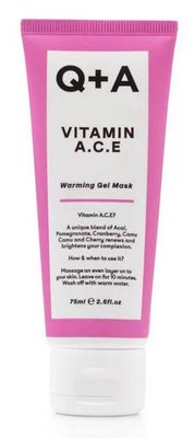 Мультивітамінна маска для обличчя Q+A Vitamin A.C.E. Warming Gel Mask, 75 мл 9822 фото