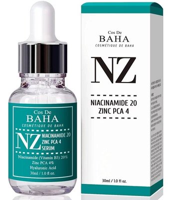 Сироватка з нiацинамідом і цинкoм Cos De Baha NZ Niacinamide 20% + Zinc 4% Serum, 30 мл 10090 фото