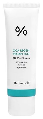 Солнцезащитный веганский крем с центеллой азиатской Dr.Ceuracle Cica Regen Vegan Sun SPF50+ PA++++, 50 мл 10614 фото
