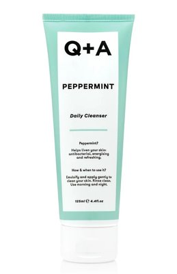 Очищувальний гель для обличчя з м'ятою Q+A Peppermint Daily Cleanser 125ml 9716 фото
