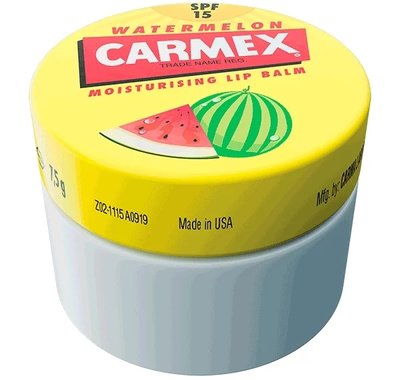 Бальзам для губ Кавун банка Carmex Pot Watermelon SPF 15 Blister Pack 9825 фото