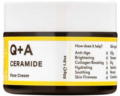 Защитный крем для лица с керамидами Q+A Ceramide Barrier Defence Face Cream, 50 г 10032 фото