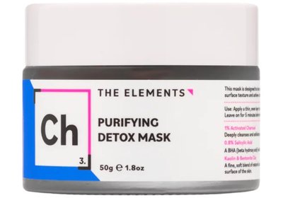 Маска для обличчя детокс з активованим вугіллям The Elements Purifying Detox Mask, 50 мл 10433 фото