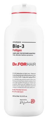 Відновлюючий шампунь проти випадіння зі стовбуровими клітинами Dr.Forhair Folligen BIO 3 Shampoo, 500 мл 10774 фото