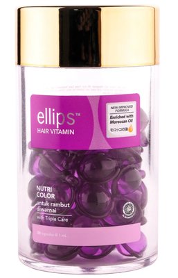 Капсулы для окрашенных волос "Сияние цвета" Ellips Hair Vitamin Nutri Color with triple care, 50 шт x 1мл 8193 фото