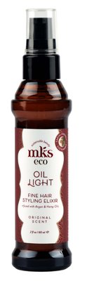 Масло для блеска тонких волос MKS-ECO Oil Light Fine Hair Styling Elixir Original Scent, 60 мл 11202 фото