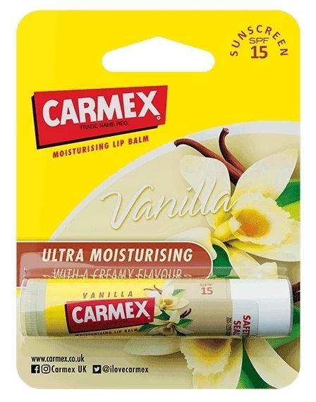Бальзам для губ Ваніль стік Carmex Premium Stick Vanilla SPF 15 Blister Pack 9829 фото