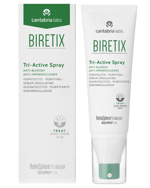 Спрей три-актив антиакне Cantabria Labs Biretix Tri-Active Spray Anti-Blemish, 100 мл 10618 фото