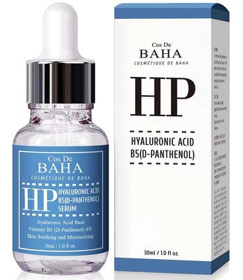 Зволожуюча сироватка з гіалуроновою кислотою та пантенолом Cos De Baha Hyaluronic Acid B5 Serum (HP), 30 мл 10297 фото