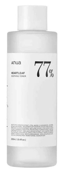 Заспокійливий тонер для чутливої проблемної шкіри Anua Heartleaf 77% Soothing Toner, 250 мл 11290 фото