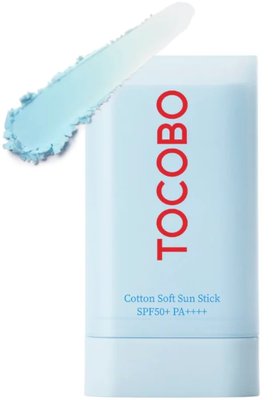Сонцезахисний крем у стіку Tocobo Cotton Soft Sun Stick SPF50+ PA++++, 19g 10916 фото