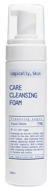 М’яка очищувальна пінка для вмивання Logically, Skin Care Cleansing Foam, 200 мл 11331 фото