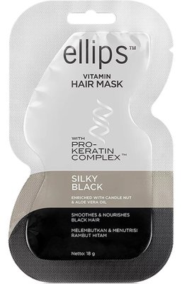 Маска для волос Ellips Hair Mask "Шелковая ночь", с про-кератиновым комплексом, 18 гр 8226 фото