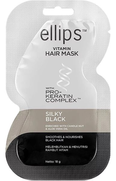 Маска для волосся Ellips Hair Mask "Шовкова ніч", з про-кератиновим комплексом, 18 гр 8226 фото