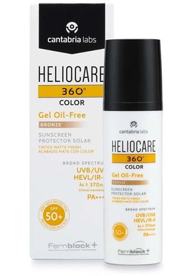 Тональний гель сонцезахисний SPF50+ Cantabria Heliocare 360 ​​Color Gel Oil-Free Sunscreen (PEARL), 50 мл 9567 фото