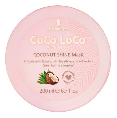 Зволожуюча маска з кокосовою олією Lee Stafford Coco Loco Shine Mask, 200 мл 9886 фото
